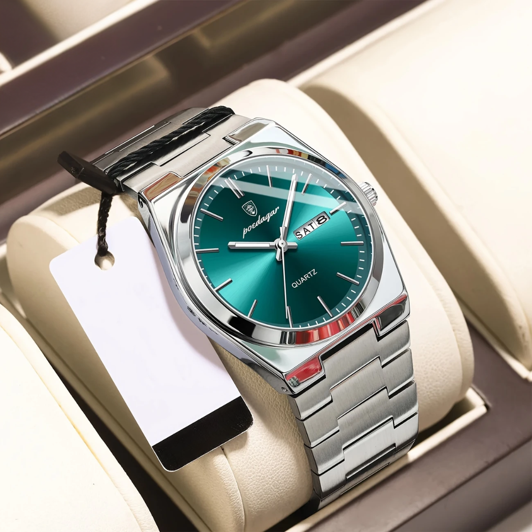 Jacques | Homme Montre Vintage 35 mm Jour/Date