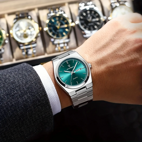 Jacques | Homme Montre Vintage 35 mm Jour/Date