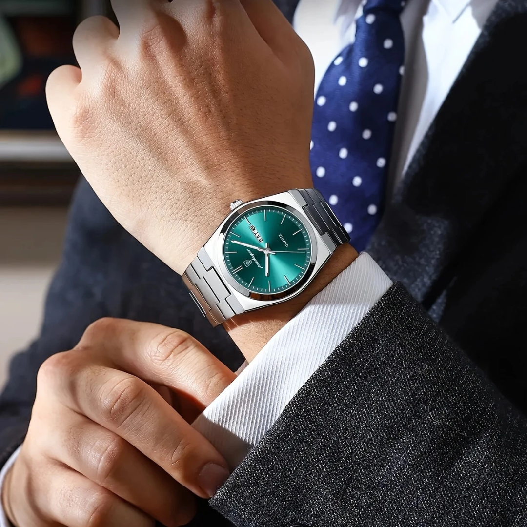 Jacques | Homme Montre Vintage 35 mm Jour/Date