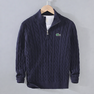 Pull Premium Texturé Demi-Zip