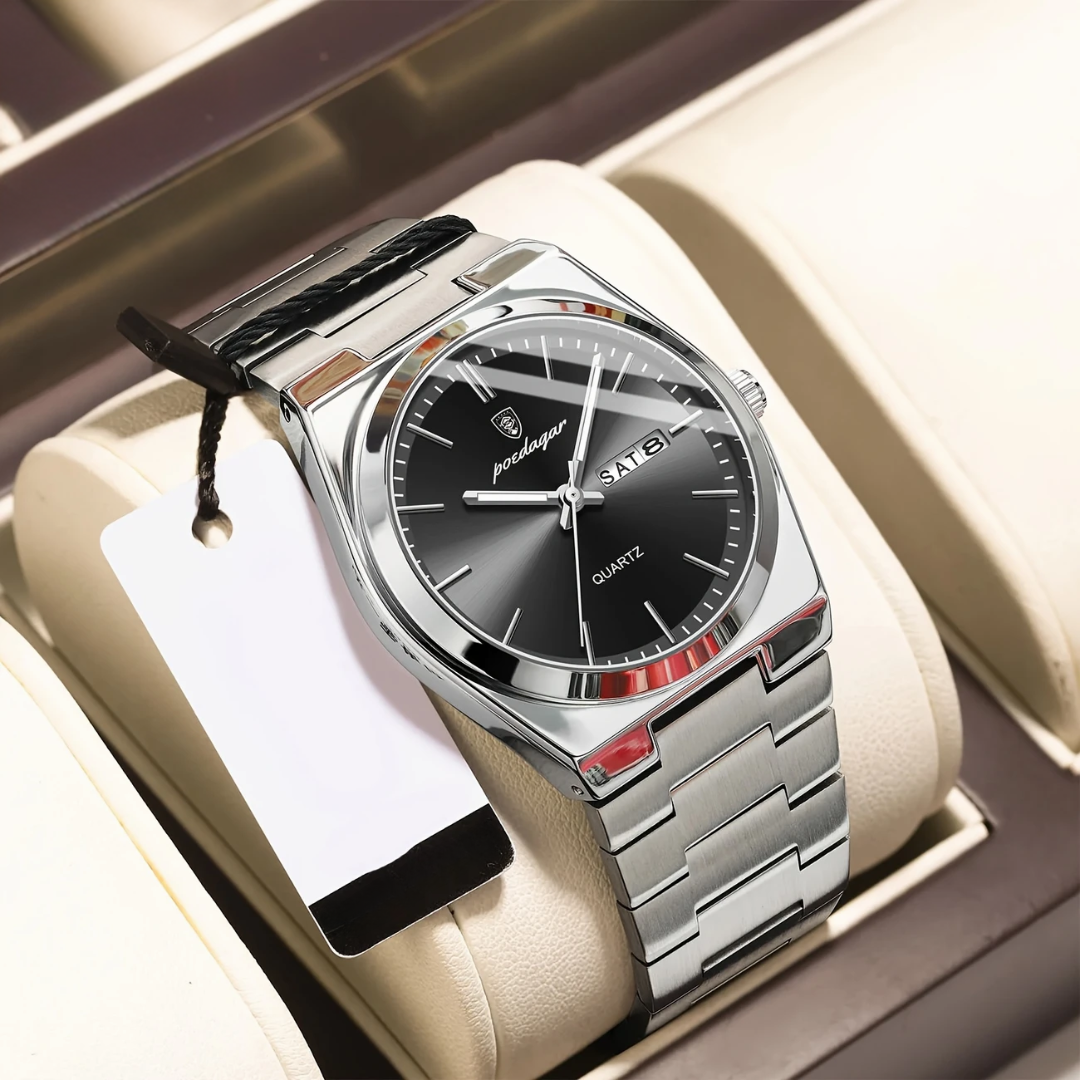 Jacques | Homme Montre Vintage 35 mm Jour/Date