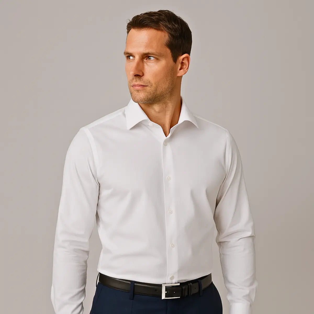 Vesthari - Chemise Infroissable à Coupe Ajustée