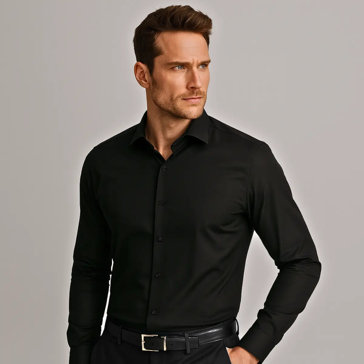 Vesthari - Chemise Infroissable à Coupe Ajustée