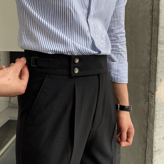 Pantalon Raffiné Élégant Taille Haute