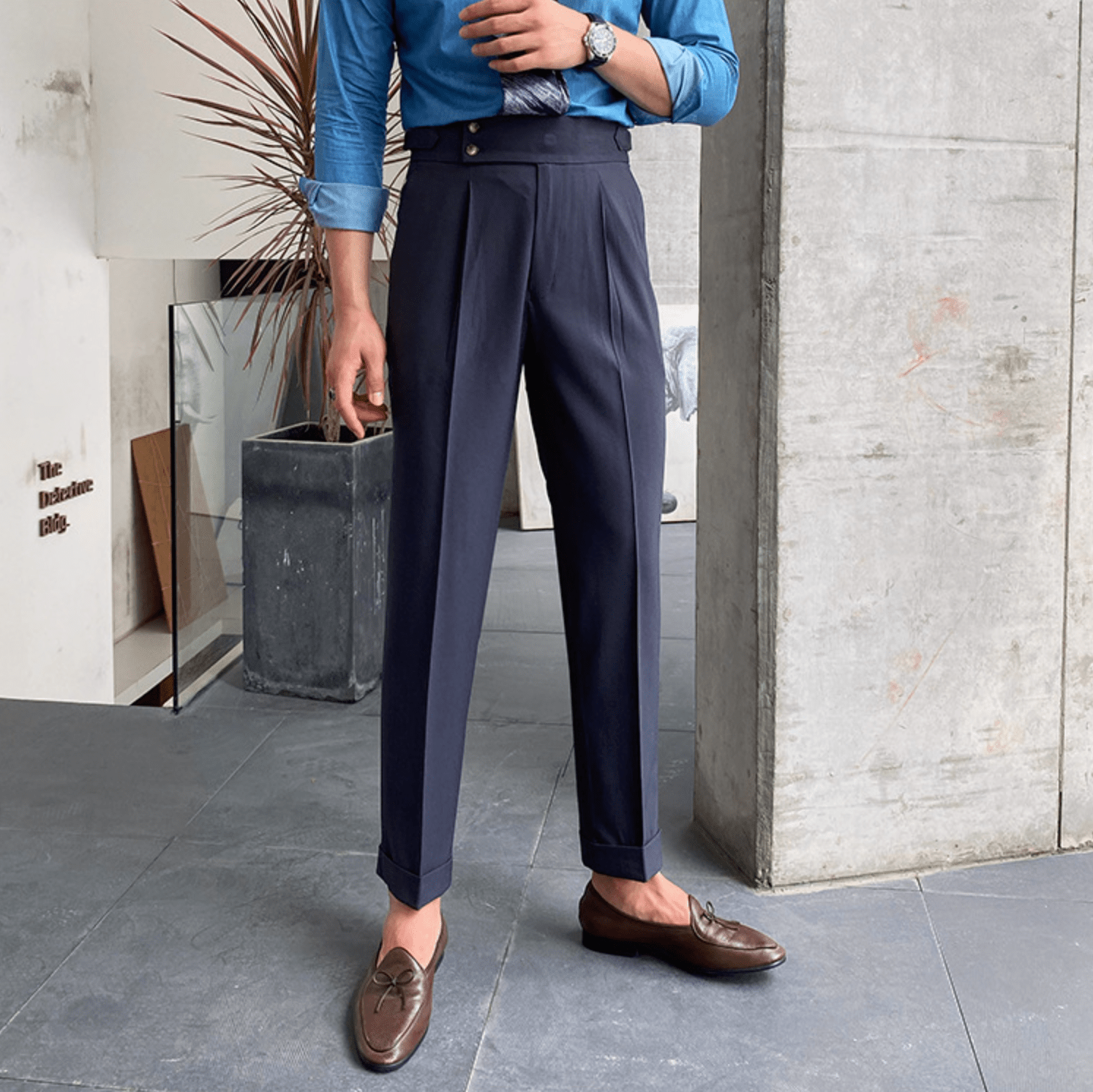 Pantalon Raffiné Élégant Taille Haute