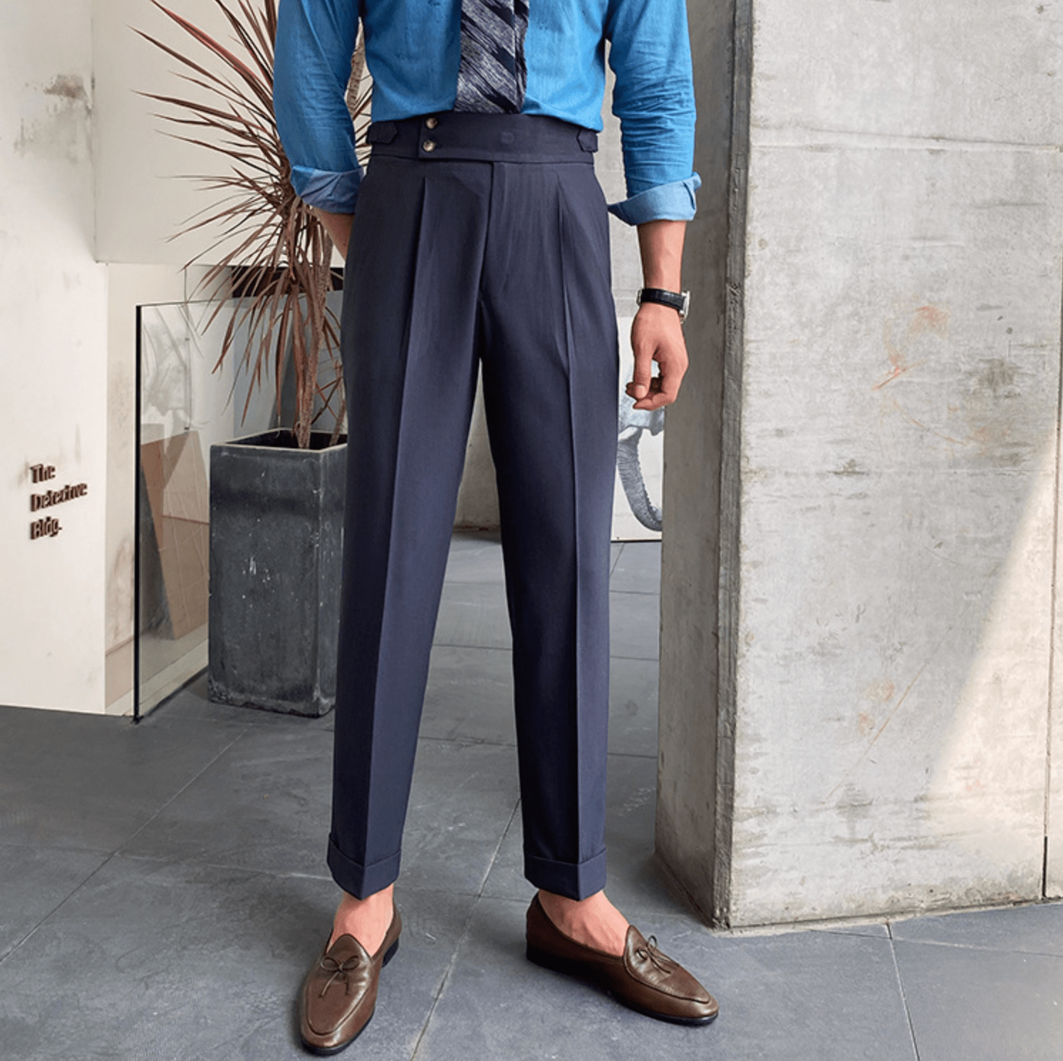 Pantalon Raffiné Élégant Taille Haute