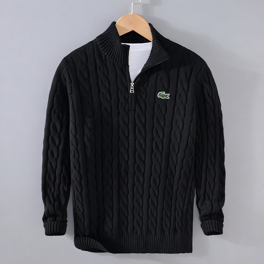 Pull Premium Texturé Demi-Zip